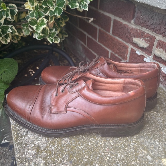 Bostonian Strada Leather Oxford Dress Shoes Loafers Brown Mens US Shoe Size 10 - Picture 2 of 5